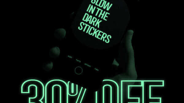 Glow in the dark Black Friday promotion