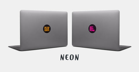 neon macbook stickers