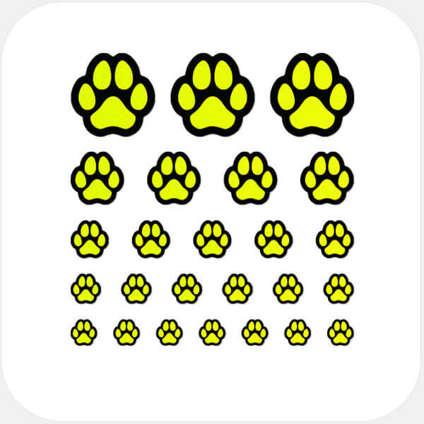 webcam privacy cover set for digital privacy with multiple sizes for laptops tablets and smartphones – neon yellow Dog Paw CamTag