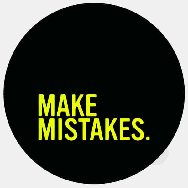 neon yellow make mistakes reusable macbook sticker tabtag