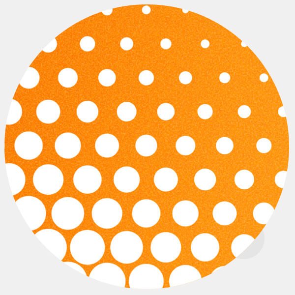 neon orange dot pattern 1 reusable macbook sticker tabtag