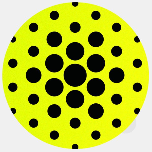 neon yellow dot pattern 2 reusable macbook sticker tabtag