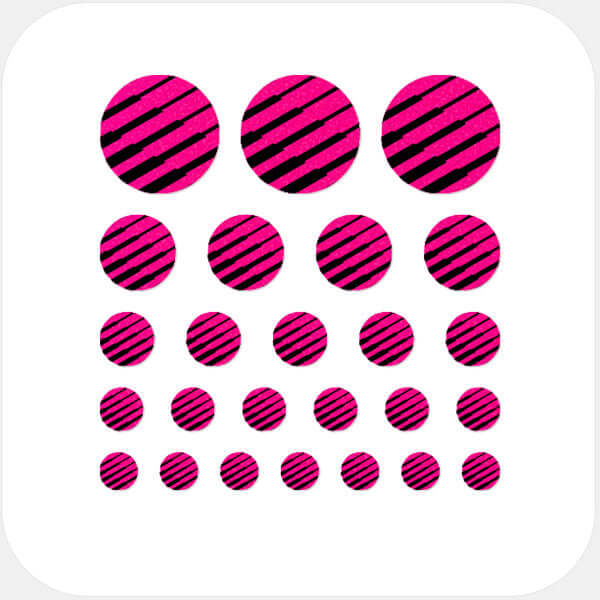 reusable webcam cover sticker sheet with multi-size assortment for laptops tablets and smartphones – neon pink Line Pattern 1 CamTag
