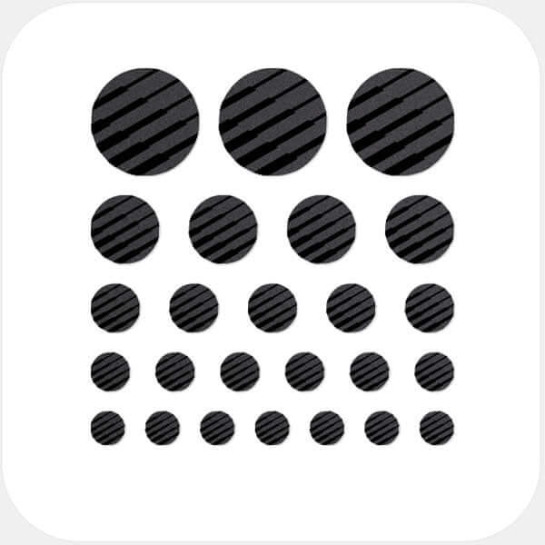 reusable webcam cover sticker sheet with multi-size assortment for laptops tablets and smartphones – spaceblack Line Pattern 1 CamTag