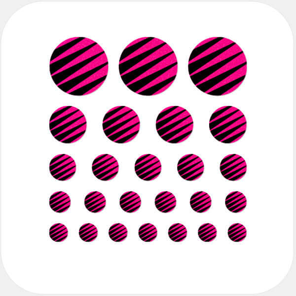 webcam privacy cover set for digital privacy with multiple sizes for laptops tablets and smartphones – neon pink Line Pattern 4 CamTag