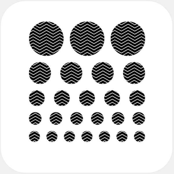 camera privacy sticker set with multi-size assortment for phones laptops tablets and desktops – Zigzag Line Pattern CamTag