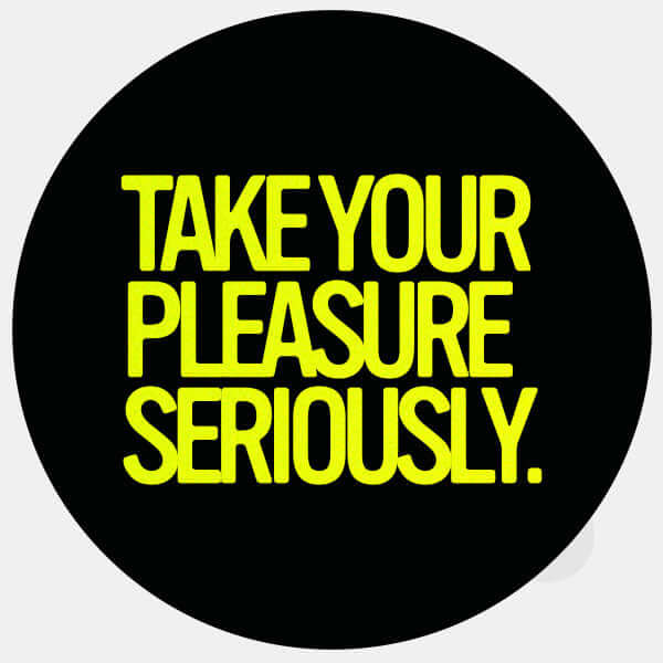 neon yellow take your pleasure seriously reusable macbook sticker tabtag