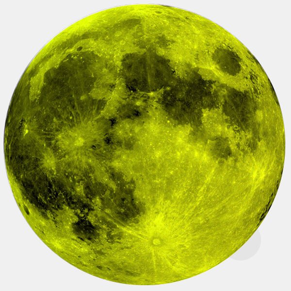 neon yellow full moon reusable macbook sticker tabtag