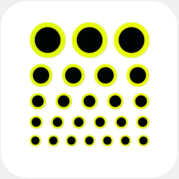 Neon Yellow Ring Reusable Webcam Cover set with multiple sizes for phones laptops tablets and desktops | CamTag