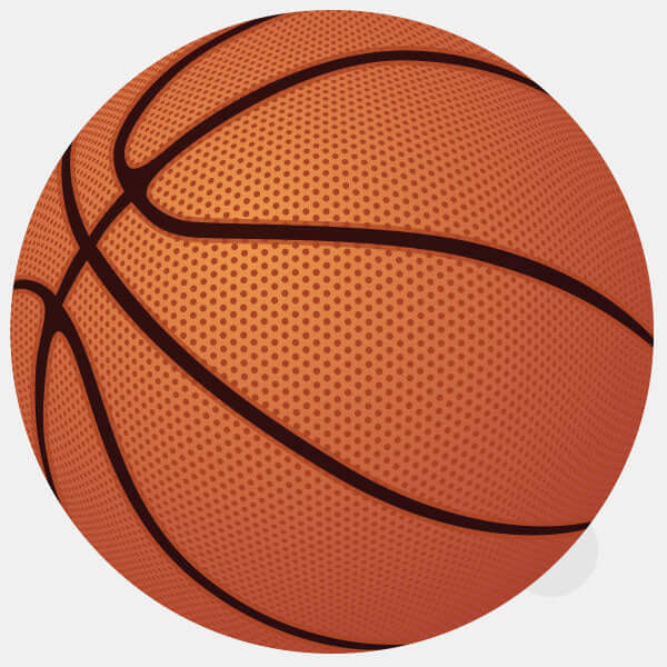 orange Basketball Reusable MacBook Sticker | TabTag