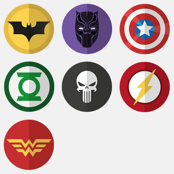 superhero pack reusable macbook sticker tabtag