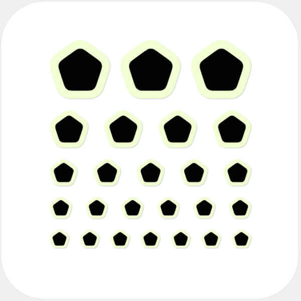 camera privacy sticker set with multi-size assortment for phones laptops tablets and desktops – luminescent day Pentagon CamTag