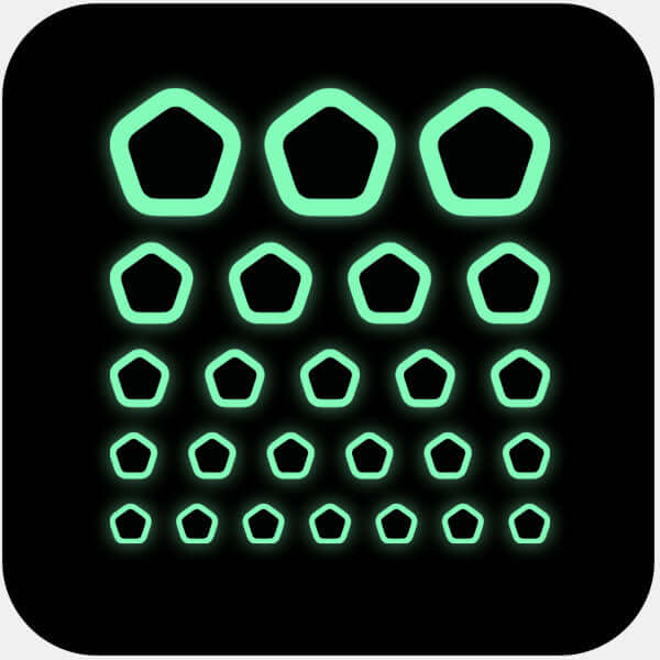 camera privacy sticker set with multi-size assortment for phones laptops tablets and desktops – luminescent night Pentagon CamTag