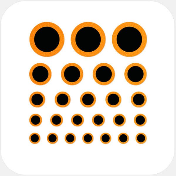 webcam privacy sticker sheet with 25 reusable multi-size covers for phones laptops tablets and desktops – neon orange Ring CamTag