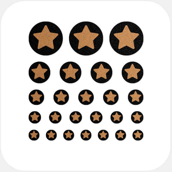 reusable camera privacy sticker set with multiple sizes for laptops tablets and smartphones – copper Star CamTag