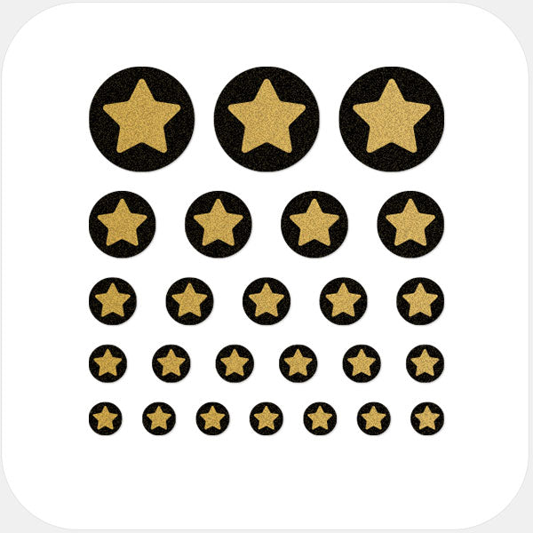 star” reusable privacy sticker