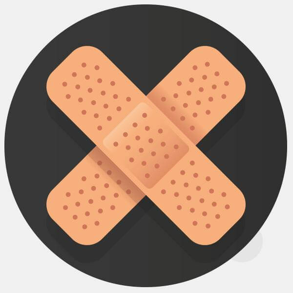 "band-aid" reusable macbook sticker tabtag by plugyou