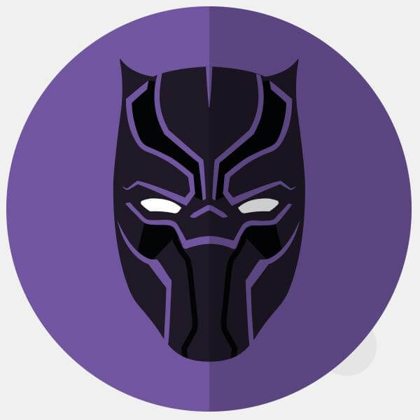 Black Panther reusable macbook sticker tabtag by plugyou