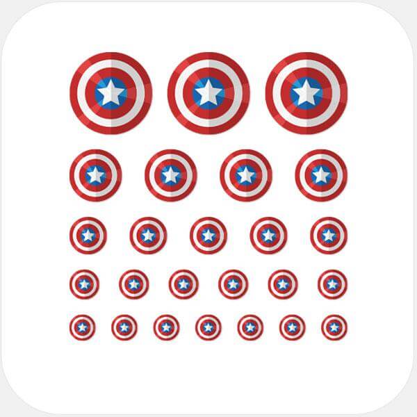 webcam privacy cover set with multiple sizes for phones laptops tablets and desktop computers – Captain America CamTag