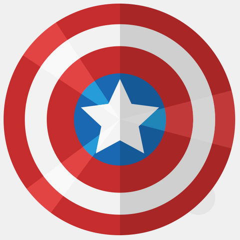 superheroes "Captain America" reusable macbook sticker tabtag by plugyou