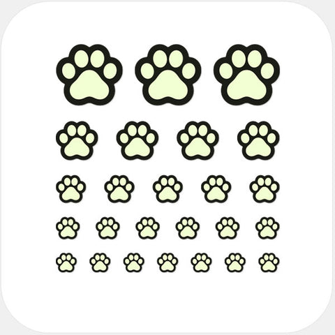 luminescent day "CatPaw" reusable privacy sticker set CamTag