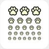 luminescent day "CatPaw" reusable privacy sticker set CamTag