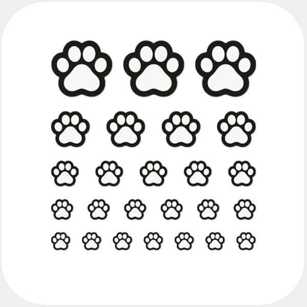 camera privacy sticker set for multiple devices with 5 sizes – white Cat Paw CamTag