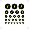 dark "Flash" reusable privacy sticker set CamTag