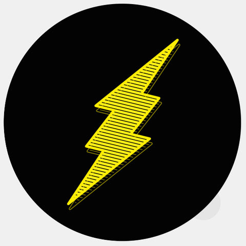 dark "Flash" reusable macbook sticker tabtag