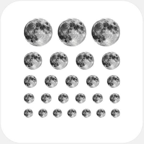 planets "full moon" reusable privacy sticker set CamTag