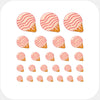 food "cherry ice cream" reusable privacy sticker set CamTag