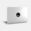 luminescent day "MakeMistakes" reusable macbook sticker tabtag on a laptop