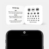 silver "math set" reusable privacy sticker sets CamTag on phone