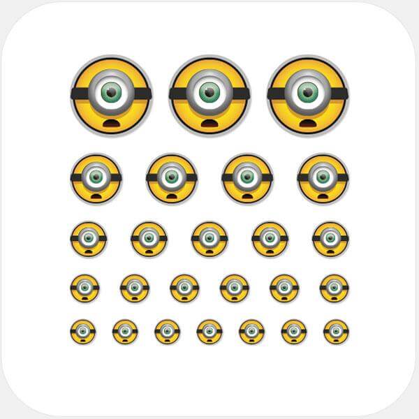 reusable webcam cover sticker sheet with multi-size assortment for laptops tablets and smartphones – Minion CamTag