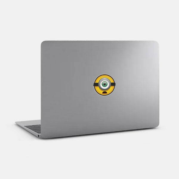 Minion reusable macbook sticker tabtag on a mac by plugyou on sale