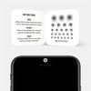 white "dot pattern 2" reusable privacy sticker CamTag on phone