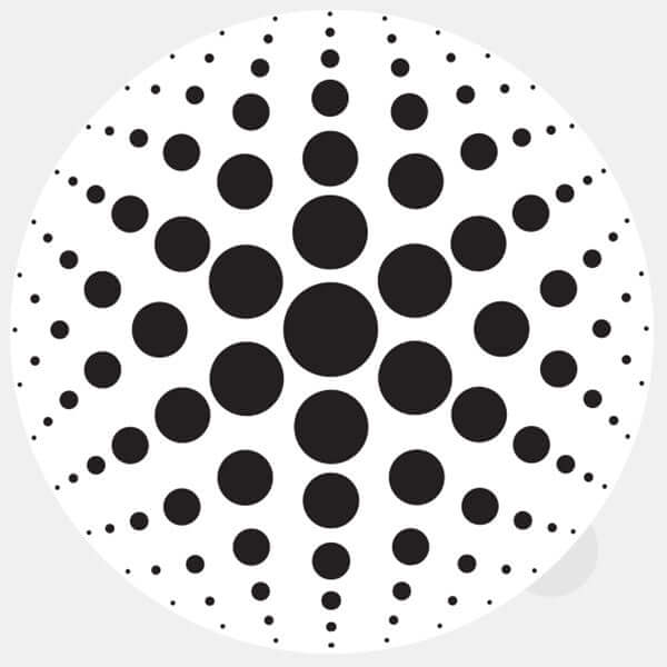 white dot pattern 3 reusable macbook sticker tabtag