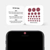 food "Pomegranate" reusable privacy sticker CamTag on phone