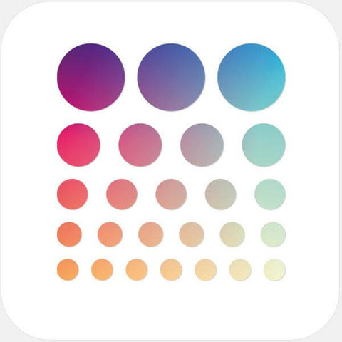 colorful Color Gradient Set Reusable Privacy Sticker CamTag
