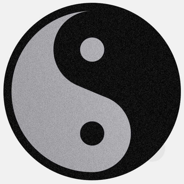 spacegray yin & yang reusable macbook sticker tabtag