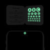 luminescent night "alphabet set" reusable privacy sticker sets CamTag on phone