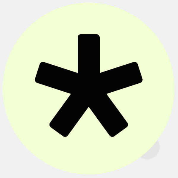 luminescent day Asterisk reusable macbook sticker tabtag