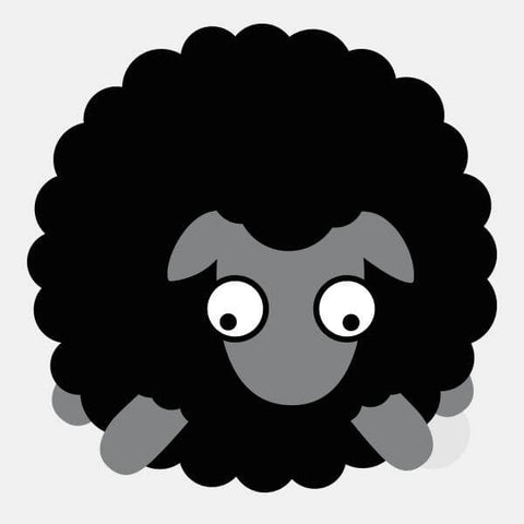 animals "black sheep" reusable macbook sticker tabtag