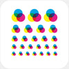 colorful "cmyk" reusable privacy sticker set CamTag