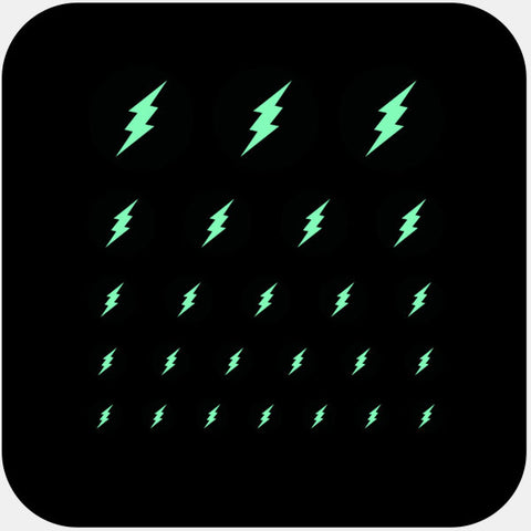 luminescent night "flash" reusable privacy sticker set CamTag