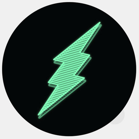 luminescent night "flash" reusable macbook sticker tabtag