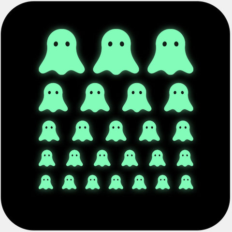 luminescent night "ghost" reusable privacy sticker set CamTag