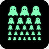luminescent night "ghost" reusable privacy sticker set CamTag