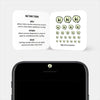 luminescent day "hi" reusable privacy sticker CamTag on phone
