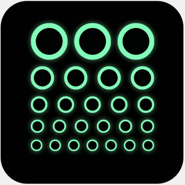 Luminescent Night Ring Reusable Webcam Cover set with multiple sizes for phones laptops tablets and desktops | CamTag